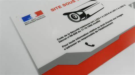 Signalétique vidéosurveillance